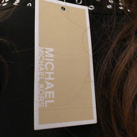 Michael Kors black dress with silver grommets XS - Picture 6 of 10